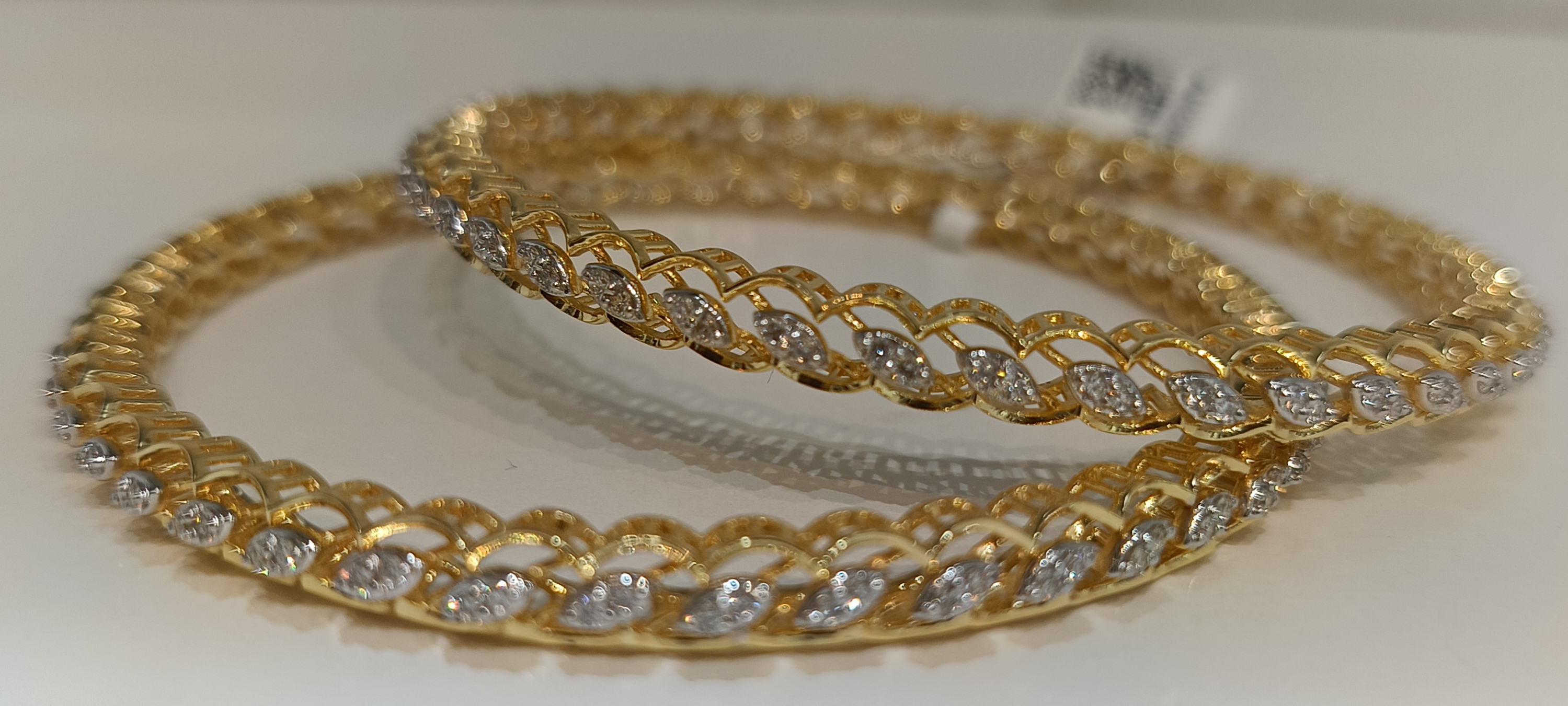 Diamond Bangle Pair